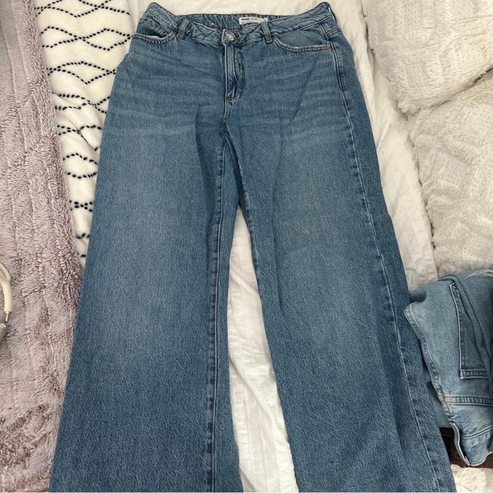 Garage Blue Straight Leg Jeans